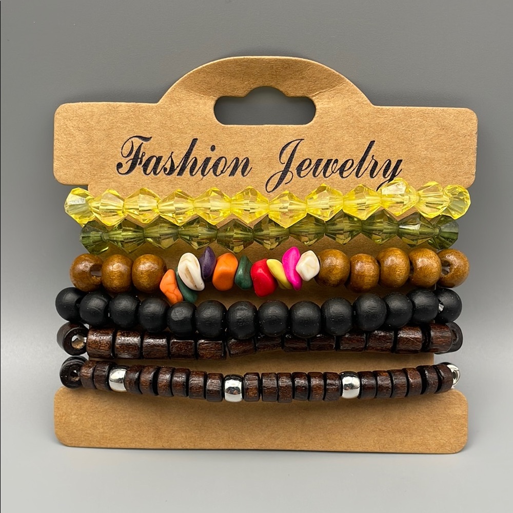 Multicolor Beaded Bracelet Set